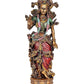 Large Slim Radha Given Blessing Position Showpiece for Home Decoration Multicolour in Resin Height 14 inch