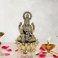 Fine Brass Lakshmi Laxmi Statue Idol Murti for Home Temple Office Mandir, (Height: 6 Inch)