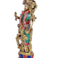 Brass Radha Rani Idol Radha Sculpture Idol Showpiece for Home Office Temple Decor, Height 15 Inches