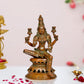 Brass Goddess Lakshmi Statue Laxmi Murti - Exquisite Hindu Goddess Idol for Home Decor and Worship (Height: 12 Inch)