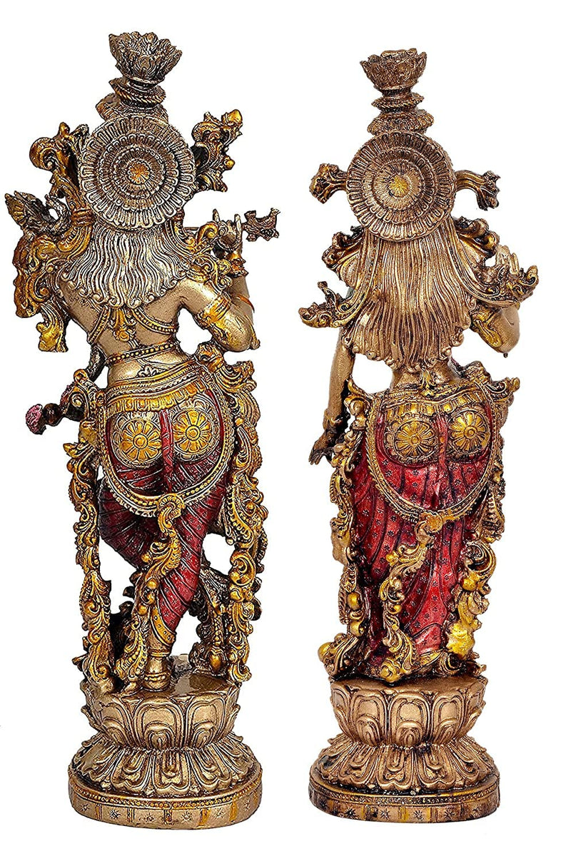 Resin Radha Krishna Statue (Height 14 inches)