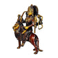 Brass Idol/Statue of MATA Sherawali/Maa Durga for Home & Office Temple 9 Inches