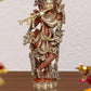 Brass Krishna Big Size Idol Statue Sculpture for Home Mandir Pooja Decor Temple Gift (Height 29 inch)