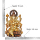 Brass Lord Ganesha Idol Sitting Ganesh Statue Decorative Sculpture for Home Decor Office Mandir Pooja Temple (Height 13 Inch)