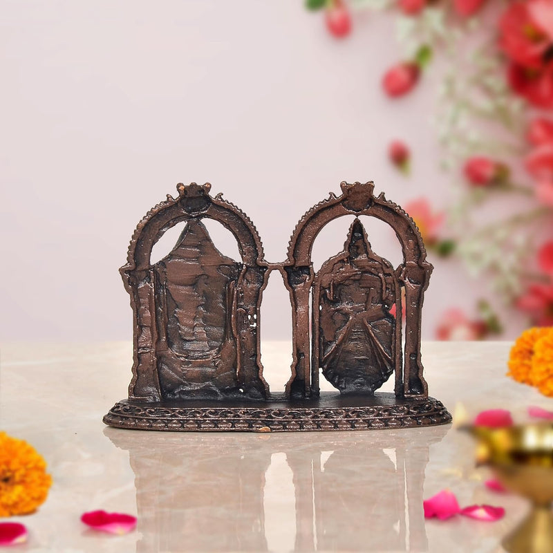 Copper Tirupati Balaji Lakshmi Venkateshwara Laxmi Idol Statue for Home Temple and Spiritual Decor (Height 2 Inch)