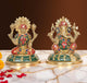 AONA Brass Lakshmi Ganesha Statue - Handcrafted