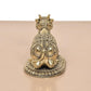 Bronze Shiva Seated Nandi Statue (Height: 4 Inch)