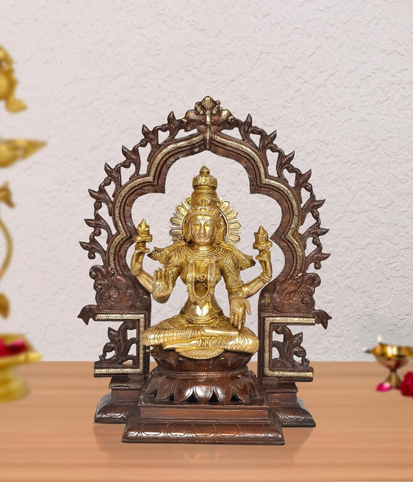 Brass Lakshmi Idol (Height: 16 Inch)