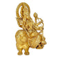 Durga Maa Sitting on Lion Statue Religious Goddess Hindu Devi Maa Durga Brass Sculptures Height - 11.5 Inch