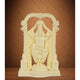 Ivory Cold Cast Tirupati Balaji Murti Idol for Pooja Room in Resin, Height 8 inch