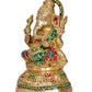 Brass Ganesh Statue - Handcrafted Lord Ganesha Idol for Home Decor and Pooja - Hindu God Ganapati Figurine (Height 11 Inch)