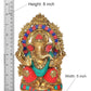 Brass Lord Ganesha Idol Ganesh Statue Decorative Sculpture for Home Decor Office Mandir Pooja Showpiece (Height 8 Inch)