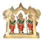 Brass Ram Darbar Brass Statue Idol Ram Darbar, for Home Decor Mandir Pooja (Height : 9.5 Inch)