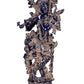 Brass Lord Krishna Idol Figurine (Height: 14 inches) Blue