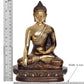 Brass Dhyan Mudra Buddha Statue - Handcrafted Spiritual Decor for Home and Office Decor - Meditating Buddha Idol (Height 9 Inch)