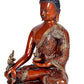 Brass God Idol Gautam Buddha Brass Statue Sitting Position Meditating Position Draped in Shawl Multicolour Height 11.5 Inches