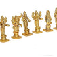 Brass FINE DASHAVATAR/Vishnu Avatars Statue Set (10 PC) Golden Color in Brass (Height : 3.0 Inches)