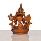 Brass Tara Devi Statue - for Worship, Meditation Spaces, Home Decor Office, or as a Thoughtful Spiritual Gift. (Height 4 Inch)