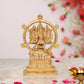 Brass Sudarshana Vishnu Statue with Yoga Narasimha on Reverse for Home Decor Office Mandir Pooja Showpiece (Height 7 Inch)