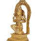 Brass Goddess Rajarajeshvari Idols, Tripura Sundari Murti, Lalita Devi, Rajarajeshwari Sculpture, Raj Rajeshvari Statue,(Height : 10.5 inch)