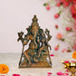 Brass Ganesha with Siddhi Idol - Hindu Deity Statue for Home Temple (Height : 7 inch)