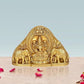 Brass Lakshmi Idol Laxmi Goddess Lakshmi Sitting Statue for The Puja Temple at Home in Brass (Height: 4.5 Inch)