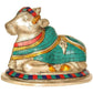 Brass Nandi-The Vehicle of Shiva, Height: 5.5 Inch