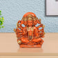 Resin Panchmukhi Hanuman Idol (Height 5.5 Inch) (Orange)