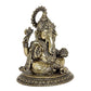 Fine Brass Lord Ganesha Ganpati Idol Vinayak Religious Statue Murti (Height: 4.5 Inch)