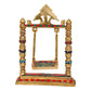 Brass Swing Jhula for Ladoo Gopal | Krishna Idol Statue (Brass, Height 10.25")