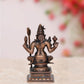 Copper Goddess Rajarajeshvari Idols, Tripura Sundari Murti, Lalita Devi, Rajarajeshwari Sculpture, Raj Rajeshvari Statue,(Height : 4.5 inch)