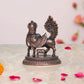 Copper Kamadhenu Cow with Wings | for Pooja Home Decor Mandir | (Height 1.5 Inch)