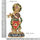 Brass Lord Krishna Idol Statue Sculpture for Home Office Temple Gift Showpiece, (Height 8 Inch)