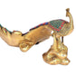 Brass Gorgeous Peacock with Stone Work | Showpiece and Gifting | Height 7 Inch | Multicolor