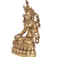 Brass Tara Devi Statue - Handcrafted Hindu Goddess Idol for Home Decor and Pooja Mandir (Height 14 Inch)