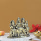 Bronze Shiv Parivar Shiva Family Idol Family for Home Decor Mandir Pooja Showpiece (Height 4 Inch)