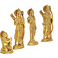 Brass Ram Darabar Statue Idol for Home Decor Temple | Diwali | Height : 6.5 Inches | Pack of 4