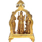 Brass Ram Darbar (Ram JI, Lakshman Ji, Sita Ji, Hanuman Ji) Statue Idol with Bell On Top for Diwali Temple | Height : 14 Inches