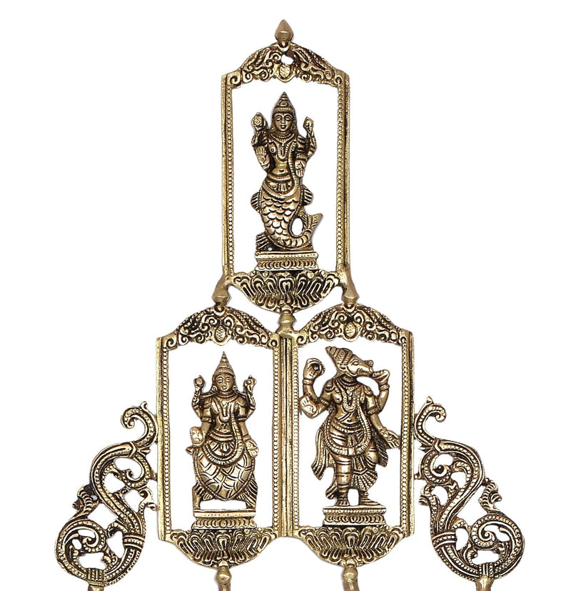 Brass Vishnu Dashavatara Ten Avatars of Vishnu Wall Hangings for Home Temple Office Mandir, (Height: 29 Inch)