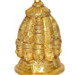 Brass Lord Shiva 9 Faces Stupa Brass Idol Home Decor Figurines (Height 4.5 inches)