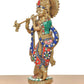 Brass Lord Krishna Idol Playing Flute (Height 15 Inch)