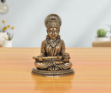 2-inch brass Maa Annapurna Devi figurine, seated in prayer pose, ornate details