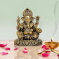 Brass Ganesha Brass Statue Idol for Home Decor Mandir | Height : 5 inch