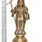 Brass Standing Lord Palani Raja Alangaram Murugan Kartikeya Murti for Home Decor Pooja Mandir Decorative Showpiece Brass Murti golden (Height 12 Inch)