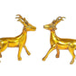 Brass Standing Deer Idol Showpiece for Home Office Table Gift Decorative Showpiece Golden Height 4.5 Inches Pack of 1