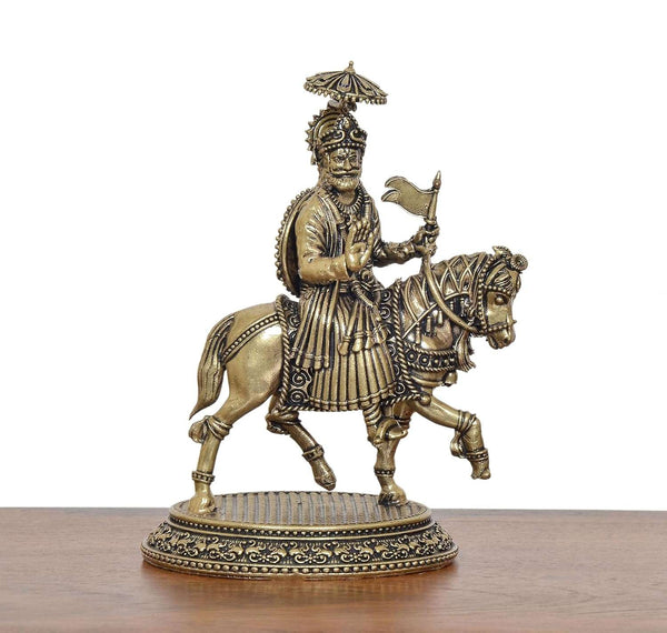 Superfine Brass Baba Ram dev Pir Murti  (Height 5 Inch) Study Setting