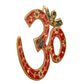 Brass OM Wall Hanging Sculpture, Vastu, Goodluck, Wall Decoration Multicolor in Brass (Height: 7 Inch)