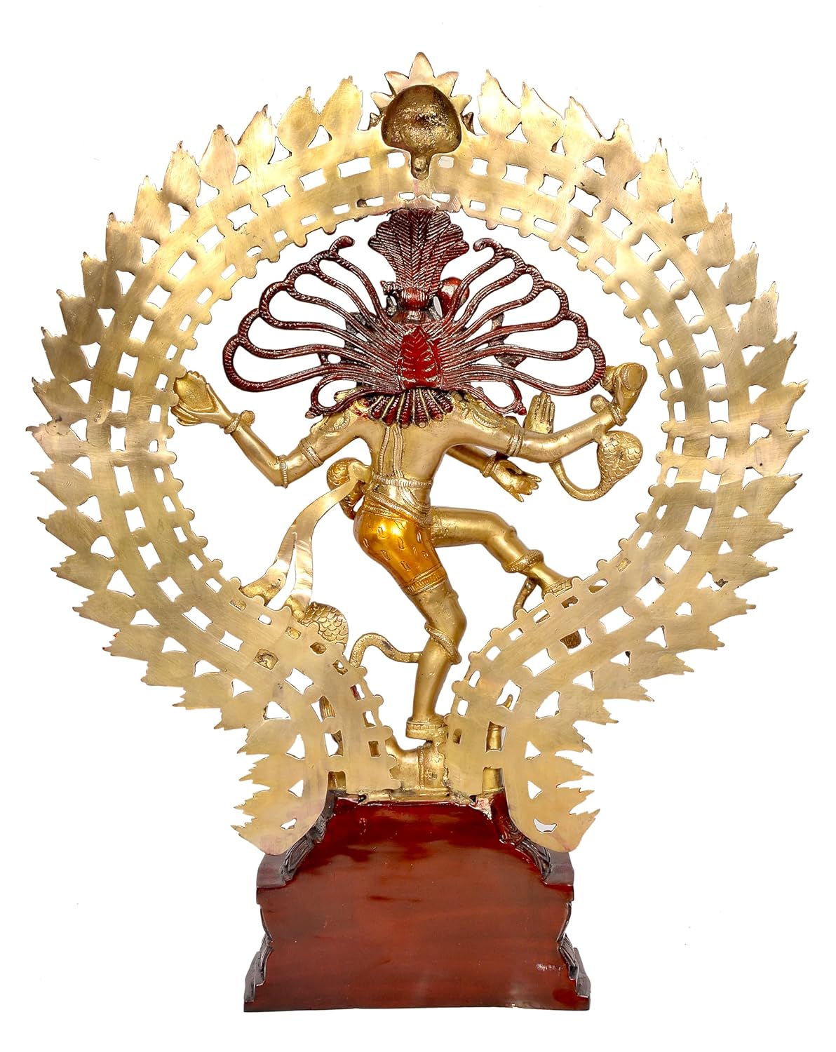 Brass Natraj Lord Shiva Dancing Natraj Brass Idol Statues for Home Dec ...