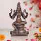 Copper Goddess Rajarajeshvari Idols, Tripura Sundari Murti, Lalita Devi, Rajarajeshwari Sculpture, Raj Rajeshvari Statue,(Height : 6.5 inch)