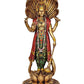 Resin Large Vishnu Standing On Lotus Base Finish Height 12.5 Inches